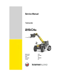 Karmer 2506 Telehandler Service Workshop manual PDF download