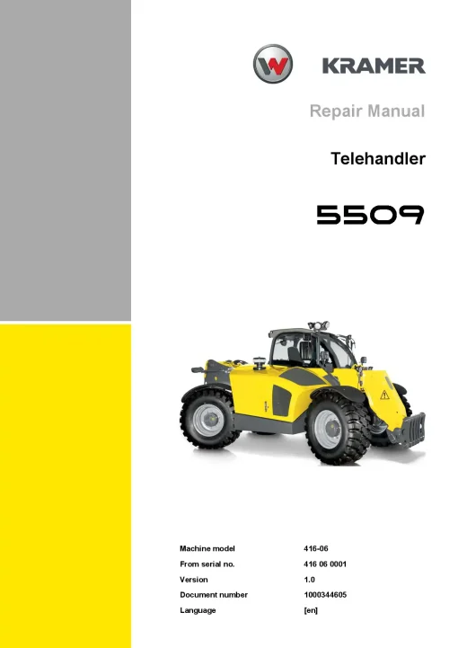 Kramer 5509 Service Workshop manual PDF download