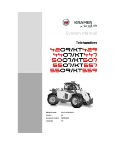 Kramer KT429 KT447 KT507 KT557 KT559 System Service Workshop manual PDF download