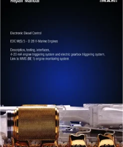 Man EDC M(S) 5 - D 28 V-Marine Engine Electronic control Service Workshop manual PDF download