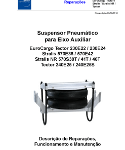 PUBLICAR MR 07 Euro Cargo Tector Stralis Suspensor Pneumatico Eixo Auxiliar