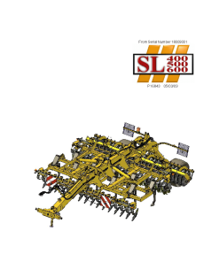 Simba SL 400 500 600 Cultivator 2009 Sn 18009001- Operation Maintenance Manual PDF download