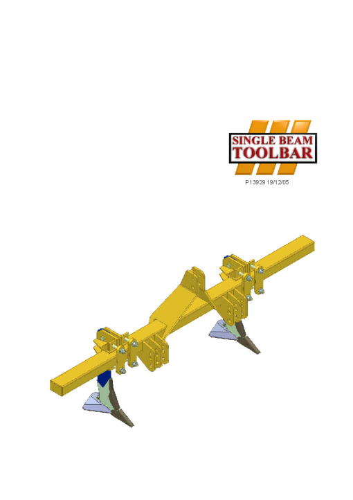 Simba Toolbar Single Beam Operation Maintenance Manual PDF download