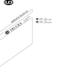 UD1200 UD1400 Trucks Service Workshop manual PDF download