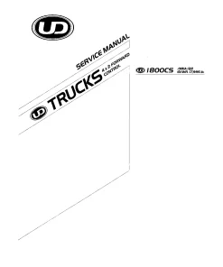 UD1800 CS Trucks Service Workshop manual PDF download