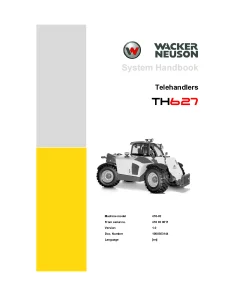 Wacker Neuson System TH627 Service Workshop manual PDF download