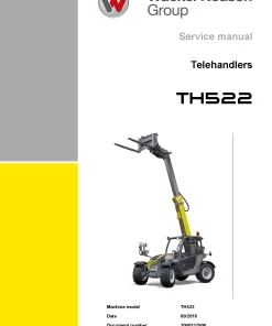 Wacker Neuson Telehandler TH522 Service Workshop manual PDF download