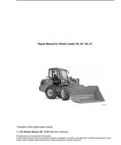 Wacker Neuson WL55 WL57 Service Workshop manual PDF download