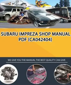 06 Subaru Impreza Shop Manual In Pdf (CA042404)