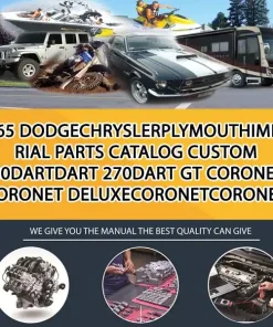 1965 DodgeChryslerPlymouthImperial Parts Catalog Custom 880DartDart 270Dart Gt CoronetCoronet DeluxeCoronetCoronet 440 (CA041810)