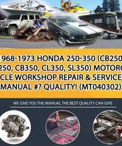 1968-1973 Honda 250-350 (Cb250, Cl250, Cb350, Cl350, Sl350) Motorcycle Workshop Repair & Service Manual #- Quality! (MT040302)