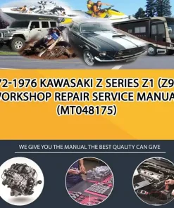 1972-1976 Kawasaki Z Series Z1 (Z900) Workshop Repair Service Manual (MT048175)