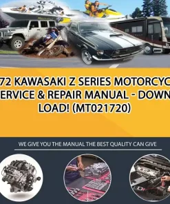 1972 Kawasaki Z Series Motorcycle Service & Repair Manual - Download! (MT021720)