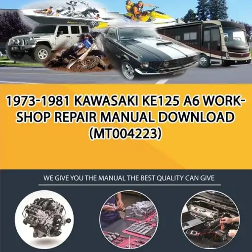 1973-1981 Kawasaki Ke125 A6 Workshop Repair Manual Download (MT004223)