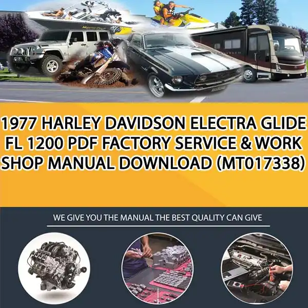 1977 Harley Davidson Electra Glide Fl 1200 Pdf Factory Service & Work Shop Manual Download (MT017338)