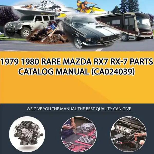 1979 1980 Rare Mazda Rx7 Rx-7 Parts Catalog Manual (CA024039)