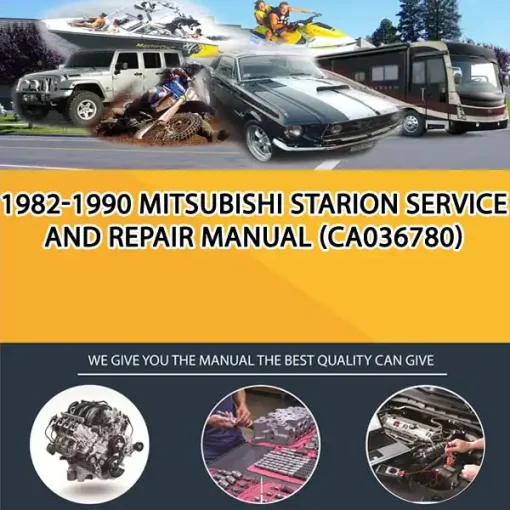 1982-1990 Mitsubishi Starion Service And Repair Manual (CA036780)