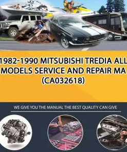 1982-1990 Mitsubishi Tredia All Models Service And Repair Ma (CA032618)