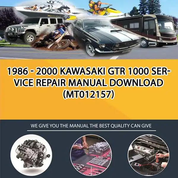 1986 - 2000 Kawasaki Gtr 1000 Service Repair Manual Download (MT012157)