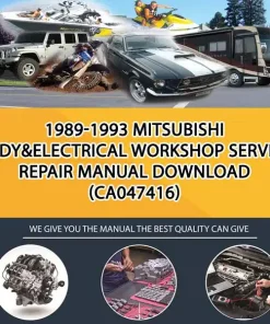 1989-1993 Mitsubishi Body&Electrical Workshop Service Repair Manual Download (CA047416)