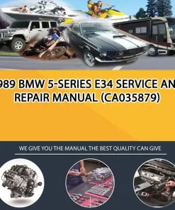 1989 Bmw 5-Series E34 Service And Repair Manual (CA035879)