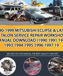 1990-1999 Mitsubishi Eclipse & Laser & Talon Service Repair Workshop Manual Download (1990 1991 1992 1993 1994 1995 1996 1997 19 (CA054505)