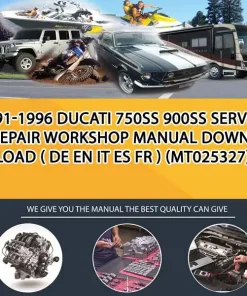 1991-1996 Ducati 750Ss 900Ss Service Repair Workshop Manual Download ( De En It Es Fr ) (MT025327)