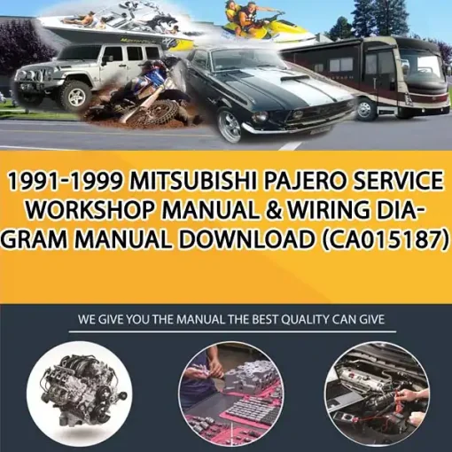1991-1999 Mitsubishi Pajero Service Workshop Manual & Wiring Diagram Manual Download (CA015187)