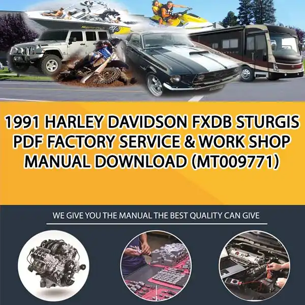 1991 Harley Davidson Fxdb Sturgis Pdf Factory Service & Work Shop Manual Download (MT009771)