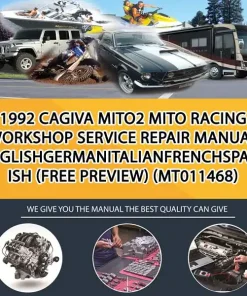 1992 Cagiva Mito2 Mito Racing Workshop Service Repair Manual EnglishGermanItalianFrenchSpanish (Free Preview) (MT011468)