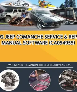 1992 Jeep Comanche Service & Repair Manual Software (CA054955)