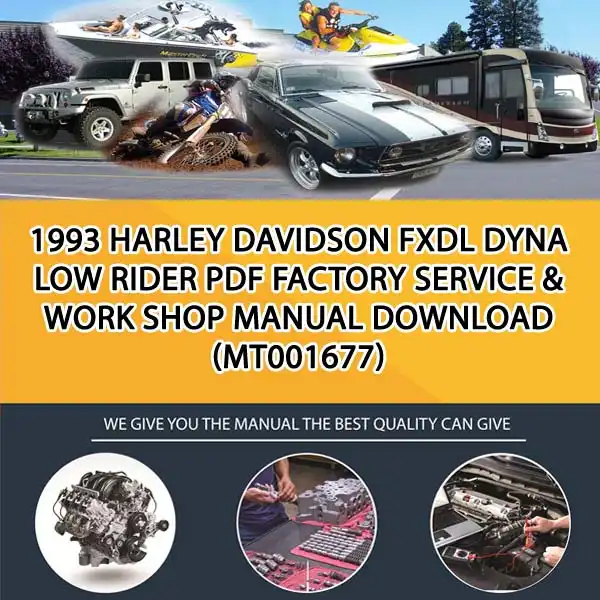 1993 Harley Davidson Fxdl Dyna Low Rider Pdf Factory Service & Work Shop Manual Download (MT001677)