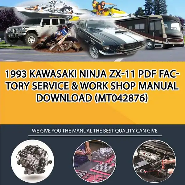 1993 Kawasaki Ninja Zx-11 Pdf Factory Service & Work Shop Manual Download (MT042876)