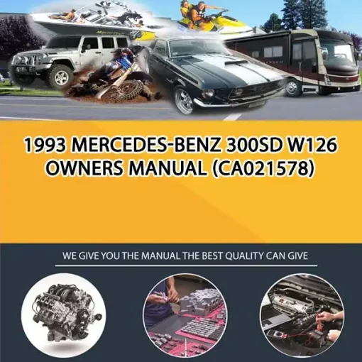 1993 Mercedes-Benz 300Sd W126 Owners Manual (CA021578)