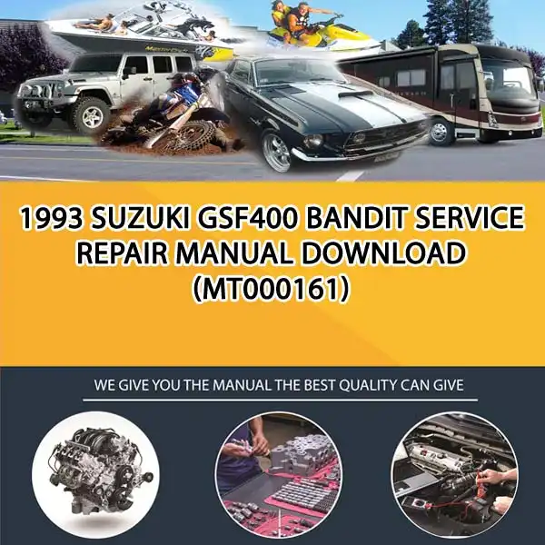 1993 Suzuki Gsf400 Bandit Service Repair Manual Download (MT000161)