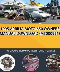 1995 Aprilia Moto 650 Owners Manual Download (MT000951)