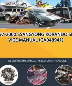 1997-2000 Ssangyong Korando Service Manual (CA048941)
