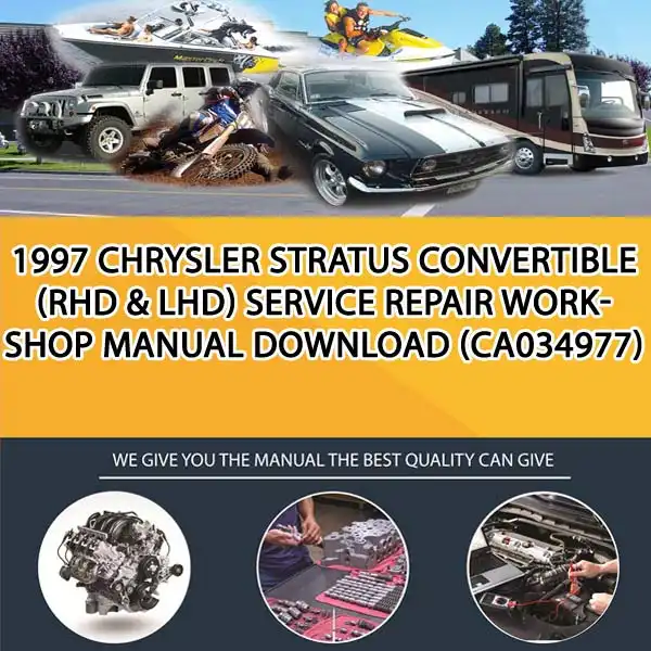 1997 Chrysler Stratus Convertible (Rhd & Lhd) Service Repair Workshop Manual Download (CA034977)