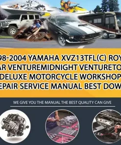1998-2004 Yamaha Xvz13Tfl(C) Royal Star VentureMidnight VentureTour Deluxe Motorcycle Workshop Repair Service Manual Best Down (MT024154)