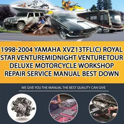 1998-2004 Yamaha Xvz13Tfl(C) Royal Star VentureMidnight VentureTour Deluxe Motorcycle Workshop Repair Service Manual Best Down (MT024154)