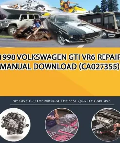 1998 Volkswagen Gti Vr6 Repair Manual Download (CA027355)