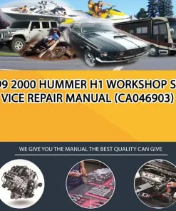 1999 2000 Hummer H1 Workshop Service Repair Manual (CA046903)