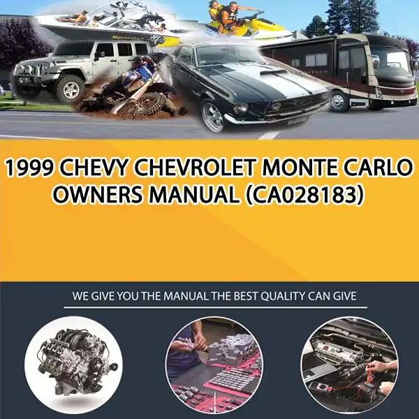 1999 Chevy Chevrolet Monte Carlo Owners Manual (CA028183)