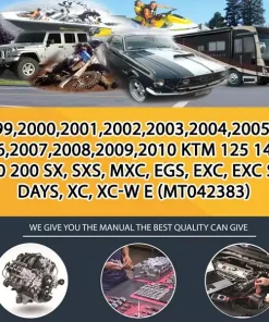 1999,2000,2001,2002,2003,2004,2005,2006,2007,2008,2009,2010 Ktm 125 144 150 200 Sx, Sxs, Mxc, Egs, Exc, Exc Six Days, Xc, Xc-W E (MT042383)