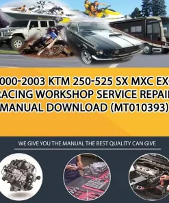 2000-2003 Ktm 250-525 Sx Mxc Exc Racing Workshop Service Repair Manual Download (MT010393)