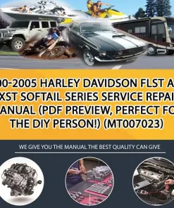 2000-2005 Harley Davidson Flst And Fxst Softail Series Service Repair Manual (Pdf Preview, Perfect For The Diy Person!) (MT007023)