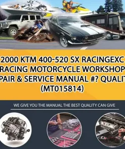 2000 Ktm 400-520 Sx RacingExc Racing Motorcycle Workshop Repair & Service Manual #- Quality! (MT015814)