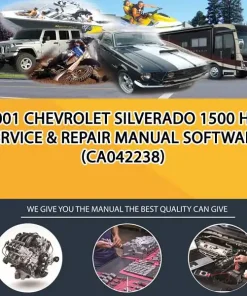 2001 Chevrolet Silverado 1500 Hd Service & Repair Manual Software (CA042238)