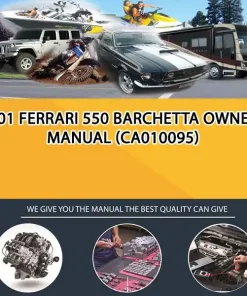 2001 Ferrari 550 Barchetta Owners Manual (CA010095)