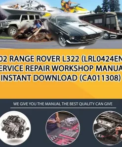 2002 Range Rover L322 (Lrl0424Eng) Service Repair Workshop Manual Instant Download (CA011308)